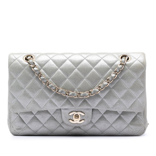 Medium Classic Iridescent Lambskin Double Flap - Image 1