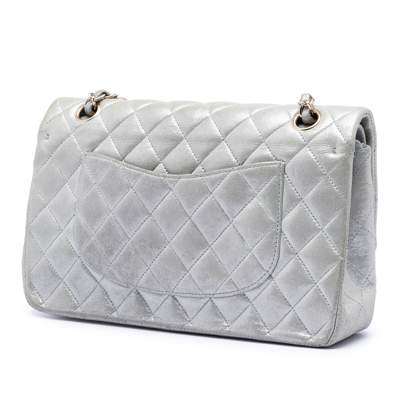 Medium Classic Iridescent Lambskin Double Flap - Image 2