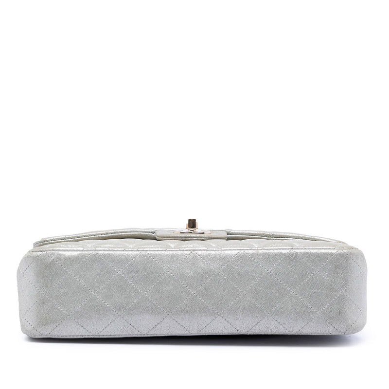 Medium Classic Iridescent Lambskin Double Flap - Image 3