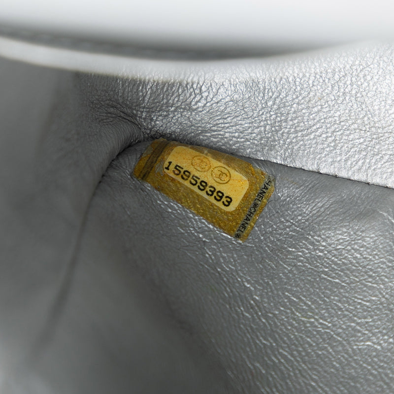 Medium Classic Iridescent Lambskin Double Flap - Image 6