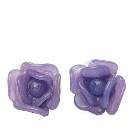 Resin Camellia Earrings - Image 1