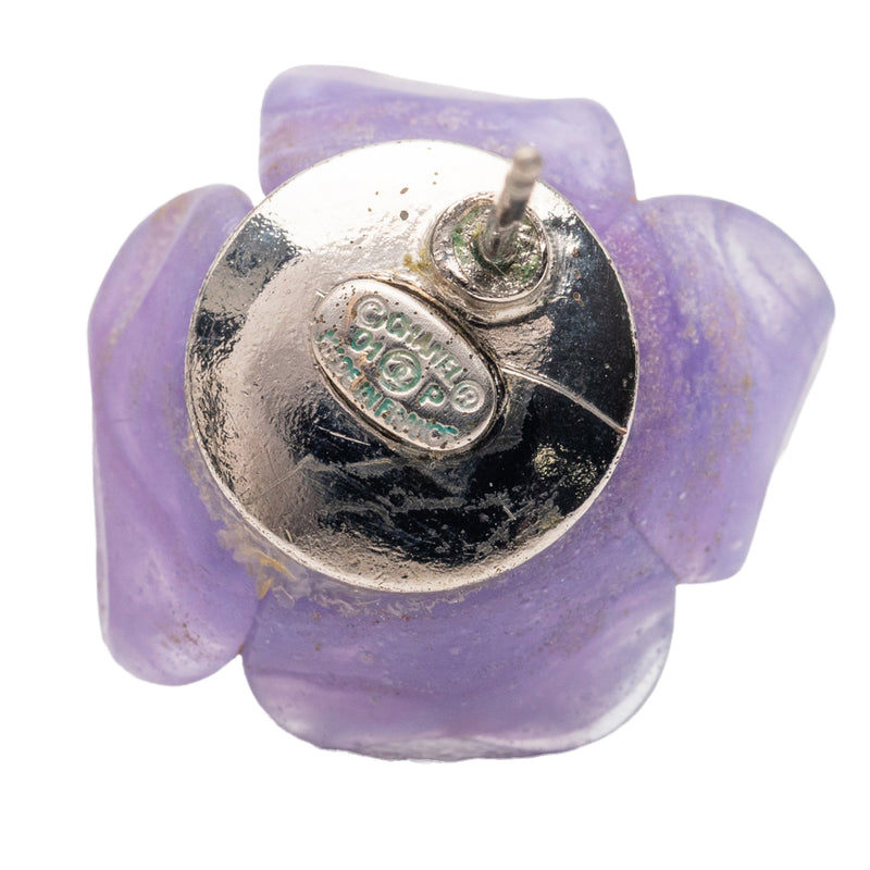 Resin Camellia Earrings - Image 3
