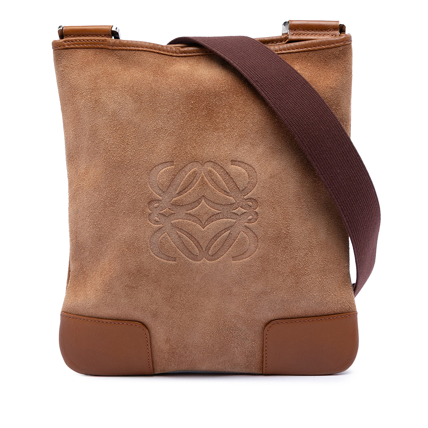 Suede Anagram Crossbody - Image 1