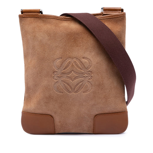 Suede Anagram Crossbody - Image 1