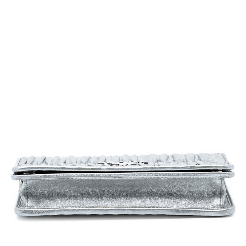 Metallic Nappa Gaufre Wallet On Chain - Image 3
