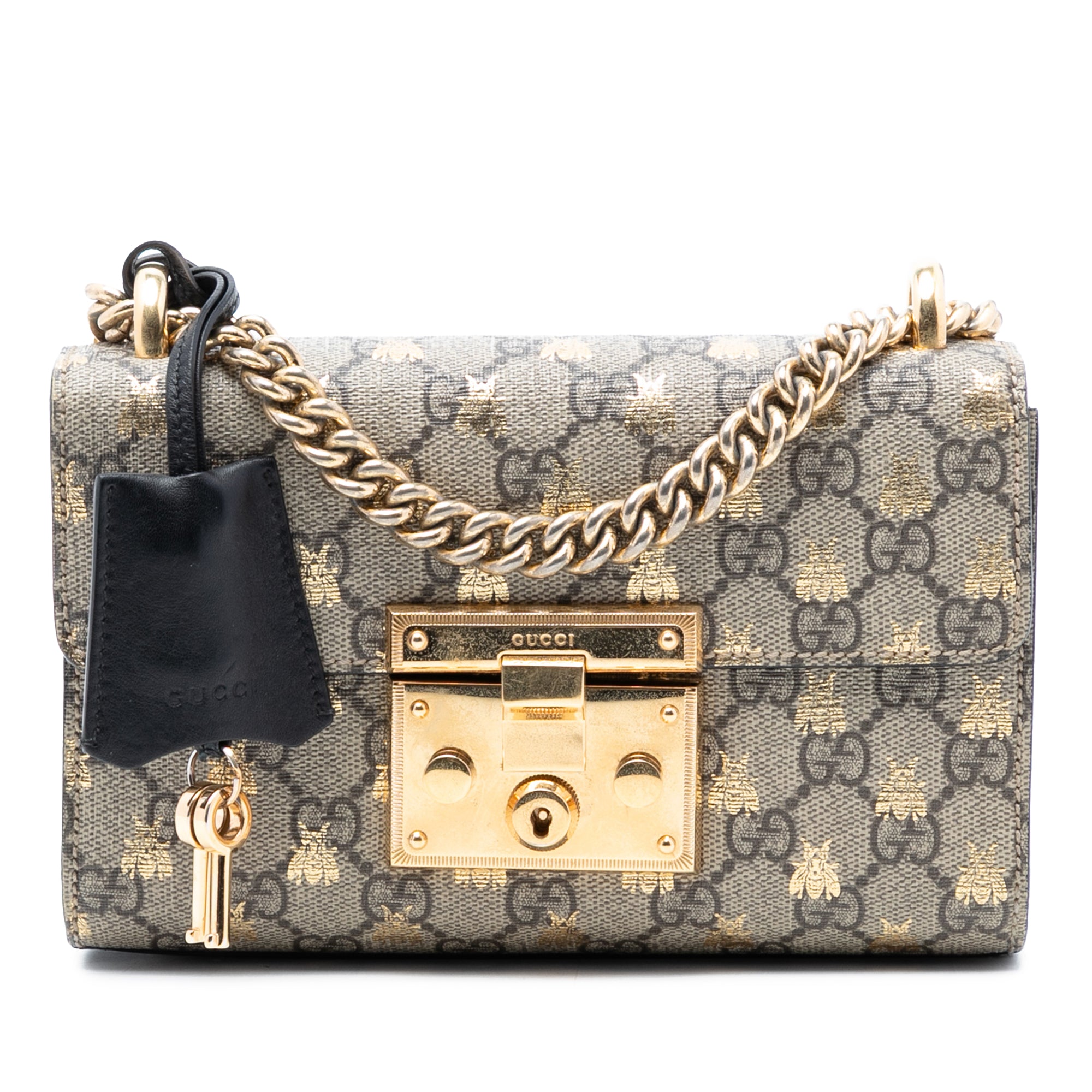 Small GG Supreme Bee Padlock Crossbody - Image 1