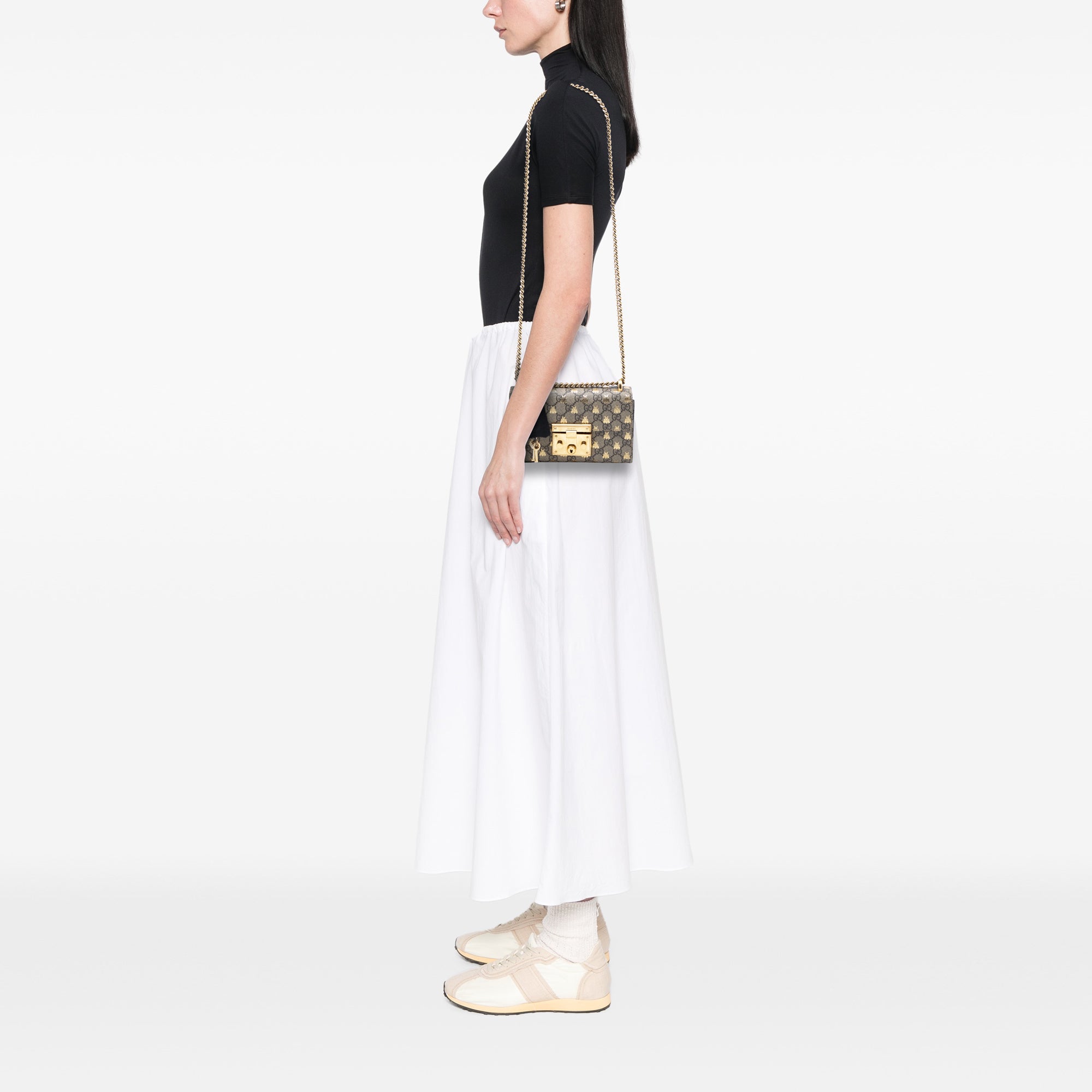 Small GG Supreme Bee Padlock Crossbody - Image 7