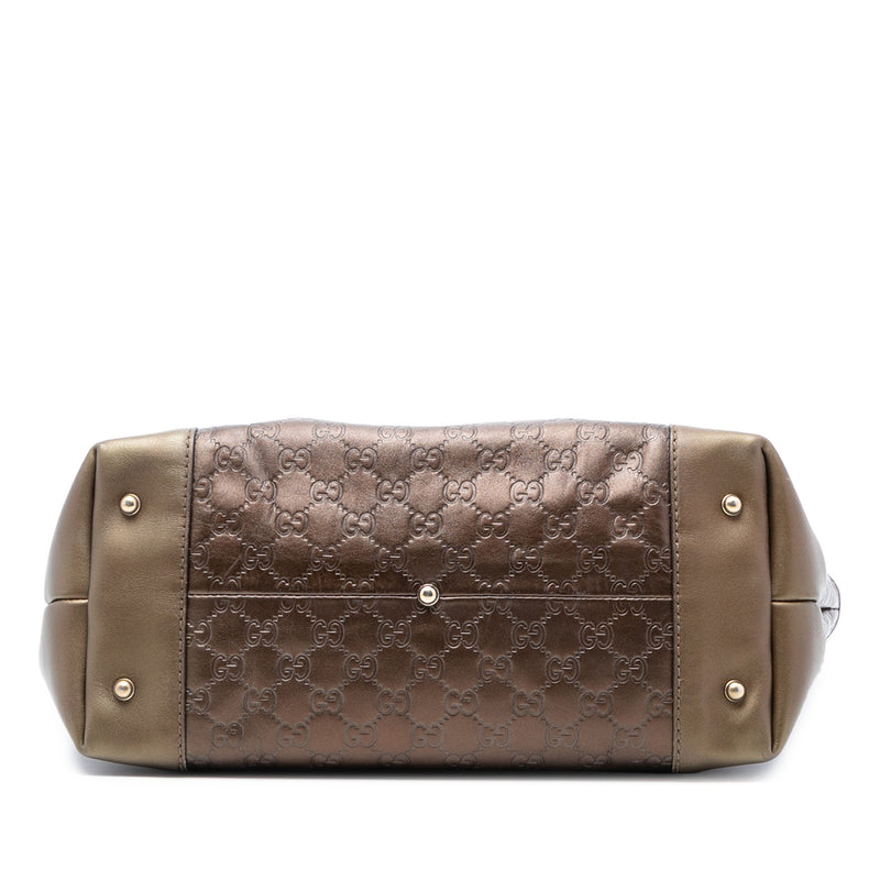 Metallic Guccissima Heart Bit Tote - Image 3