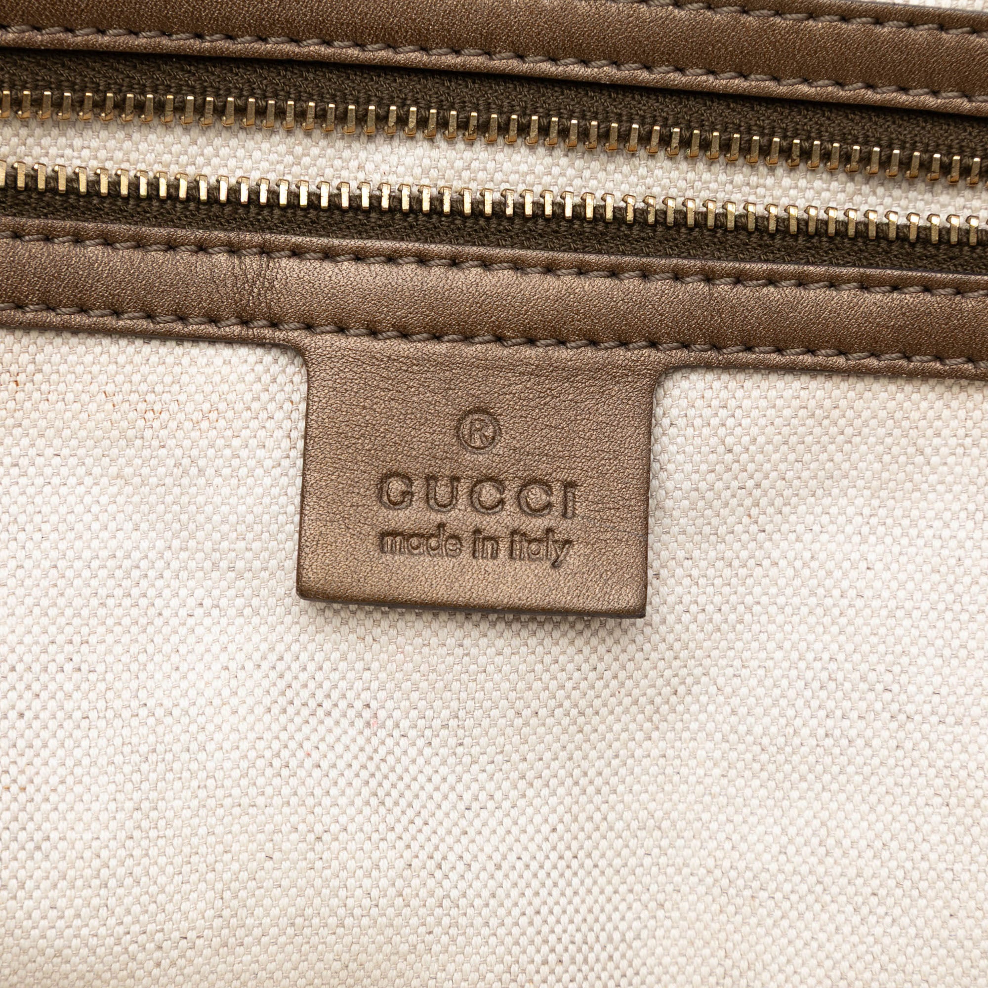 Metallic Guccissima Heart Bit Tote - Image 5