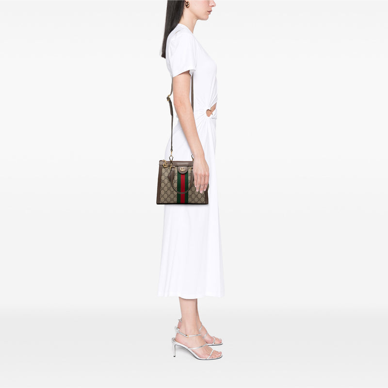 Small GG Supreme Ophidia Satchel - Image 7