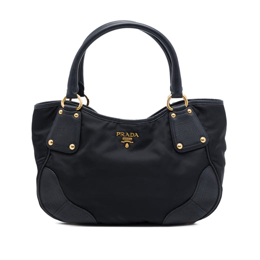 Vitello Daino Trimmed Tessuto Handbag - Image 1
