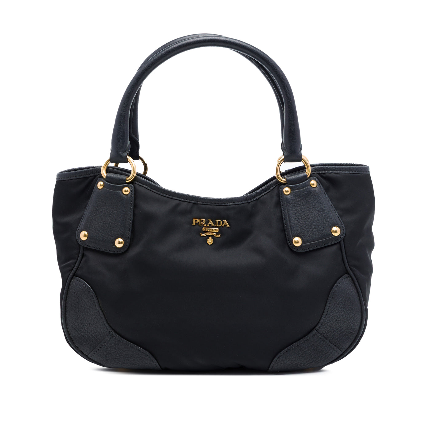 Vitello Daino Trimmed Tessuto Handbag - Image 1