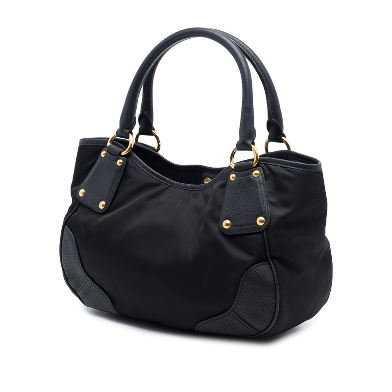 Vitello Daino Trimmed Tessuto Handbag - Image 2