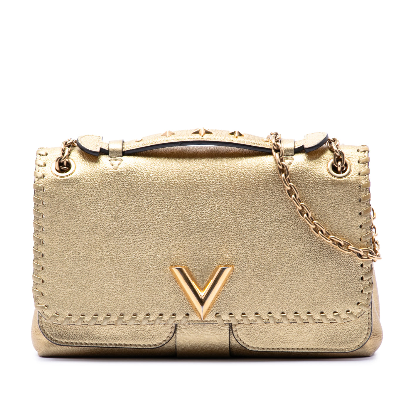 Metallic Cuir Plume Ecume Very Chain Bag - Image 1