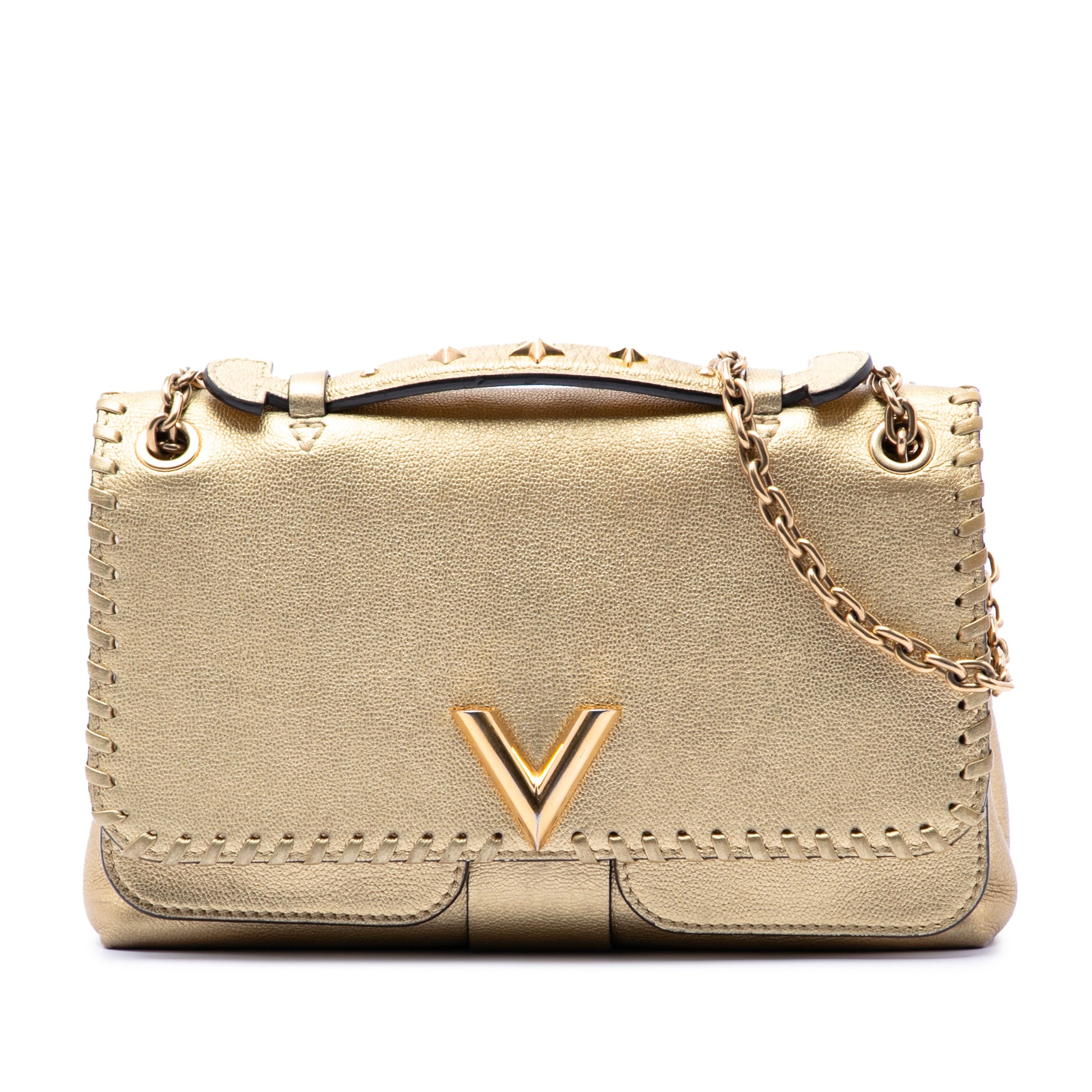 Metallic Cuir Plume Ecume Very Chain Bag - Image 1
