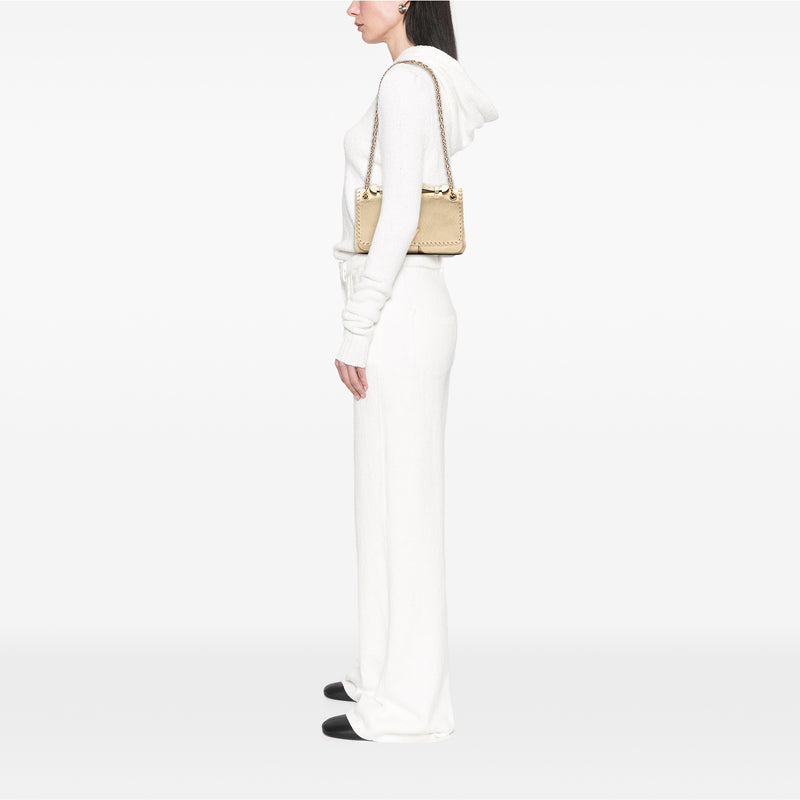 Metallic Cuir Plume Ecume Very Chain Bag - Image 6