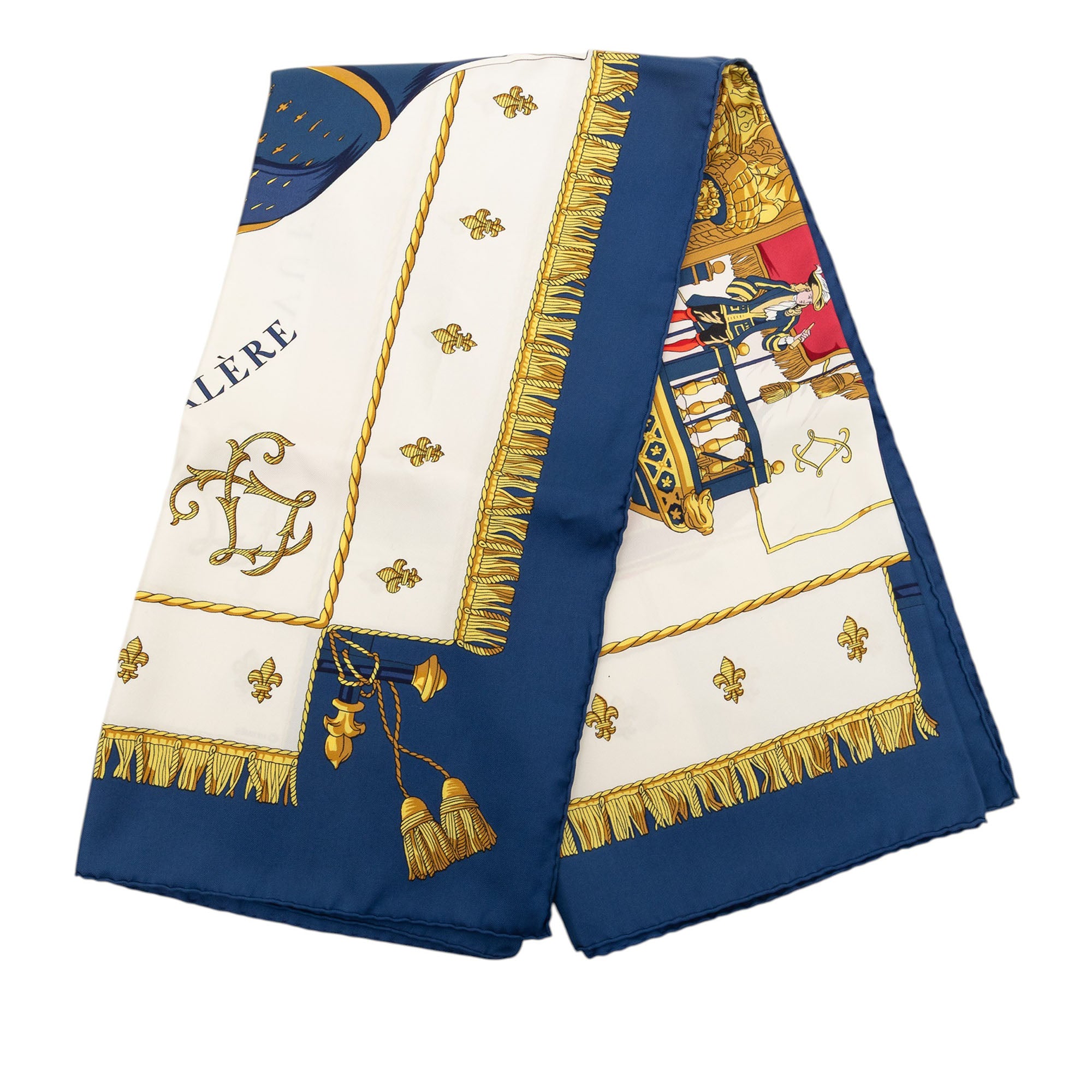 Vue Du Carrosse De La Galere La Reale Silk Scarf 90 - Image 1