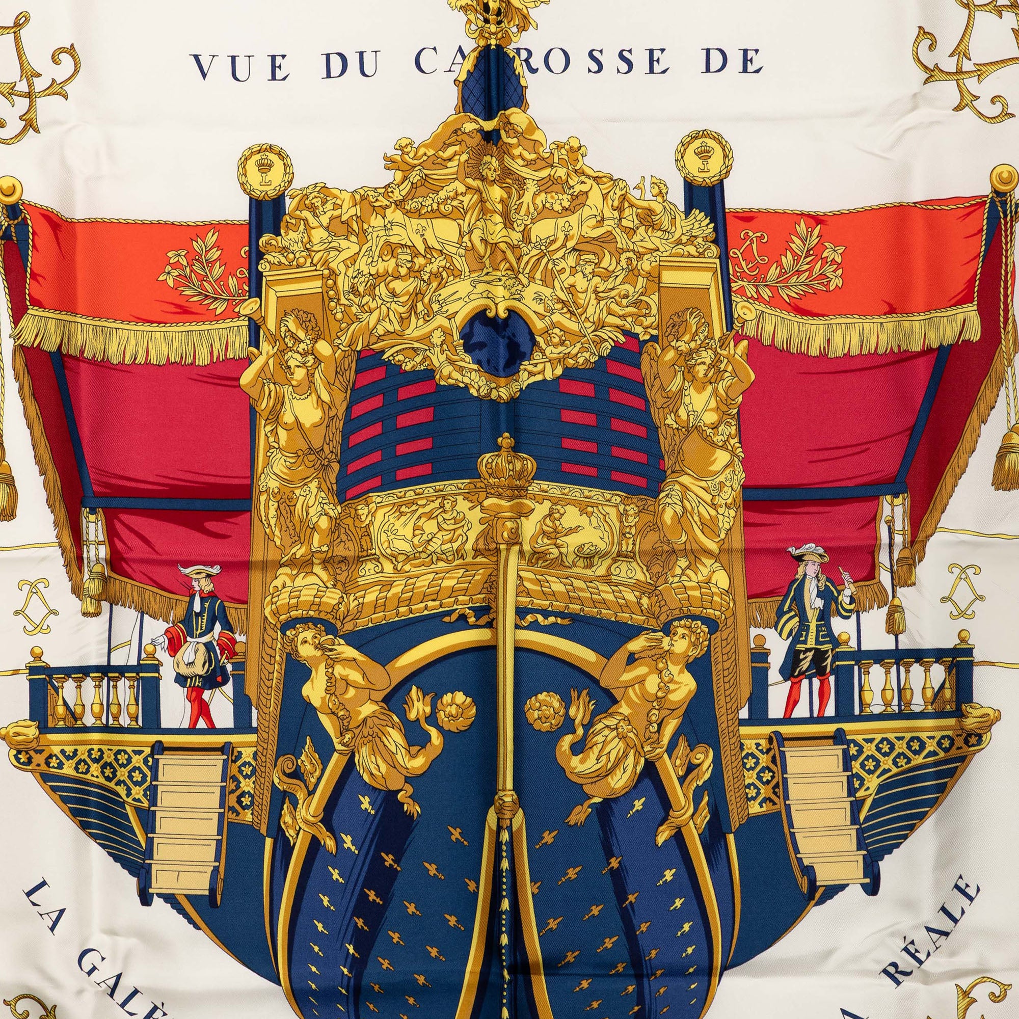 Vue Du Carrosse De La Galere La Reale Silk Scarf 90 - Image 2