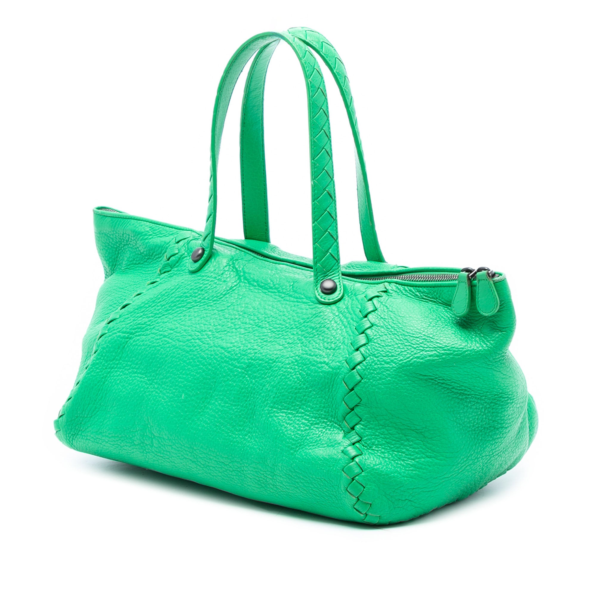 Intrecciato Trimmed Cervo Tote - Image 2