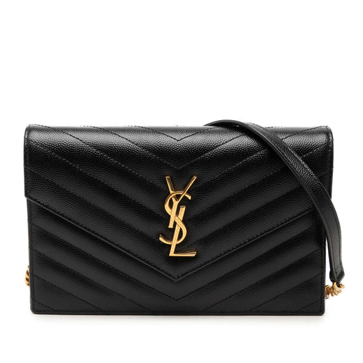 Grain De Poudre Chevron Cassandre Envelope Chain Wallet - Image 1