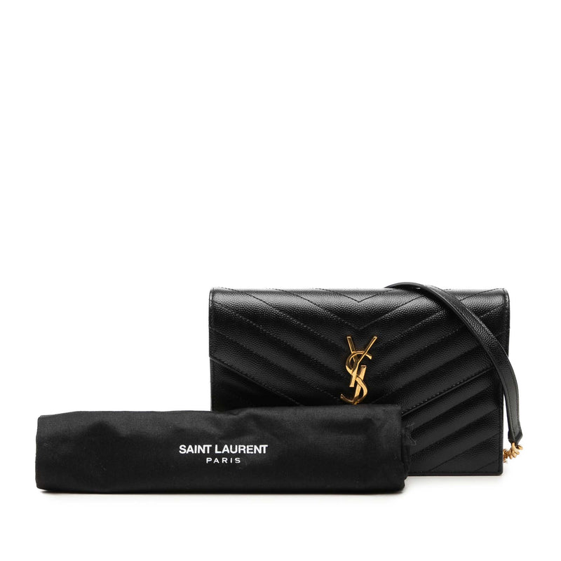 Grain De Poudre Chevron Cassandre Envelope Chain Wallet - Image 8