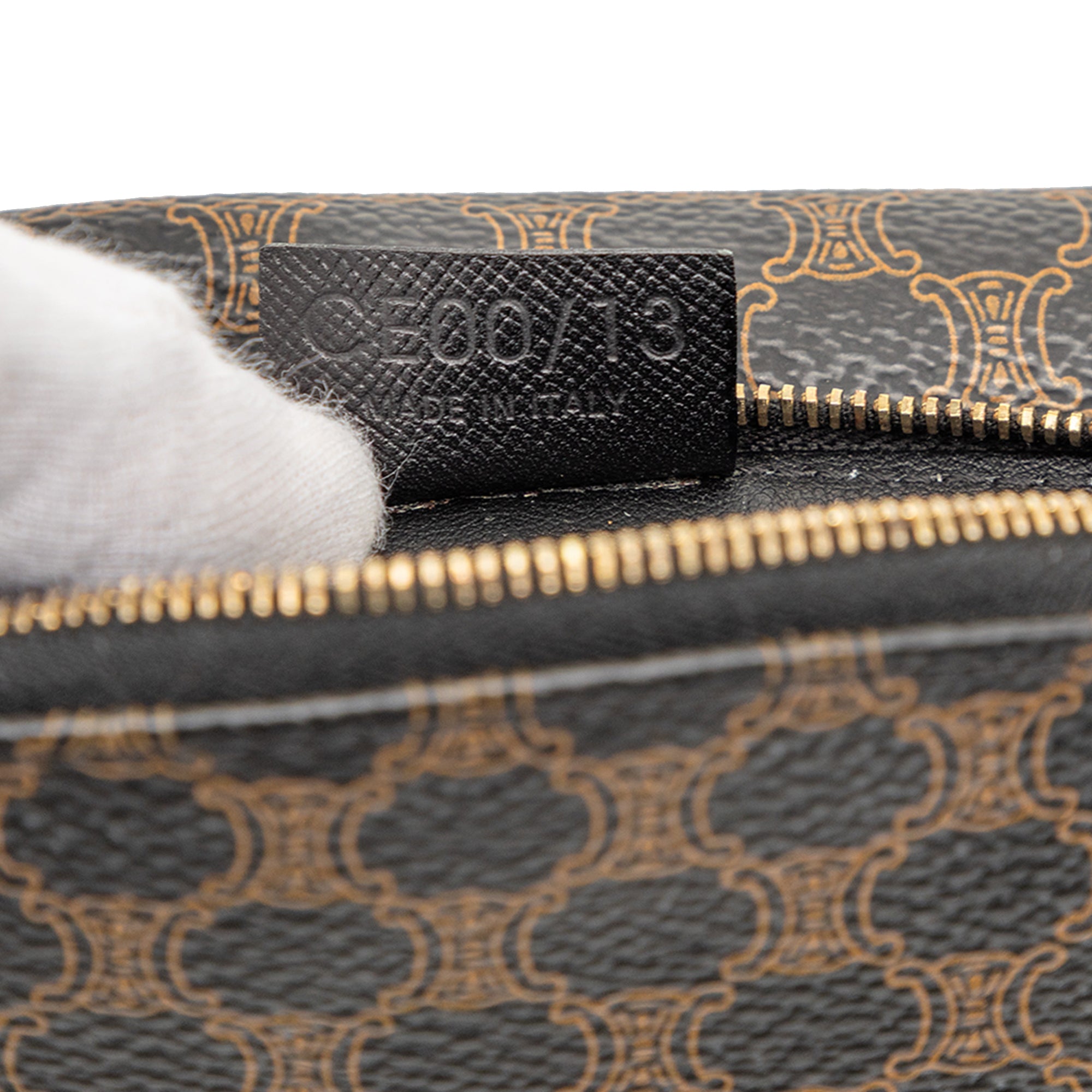 Macadam Coated Canvas Pouch - Image 6