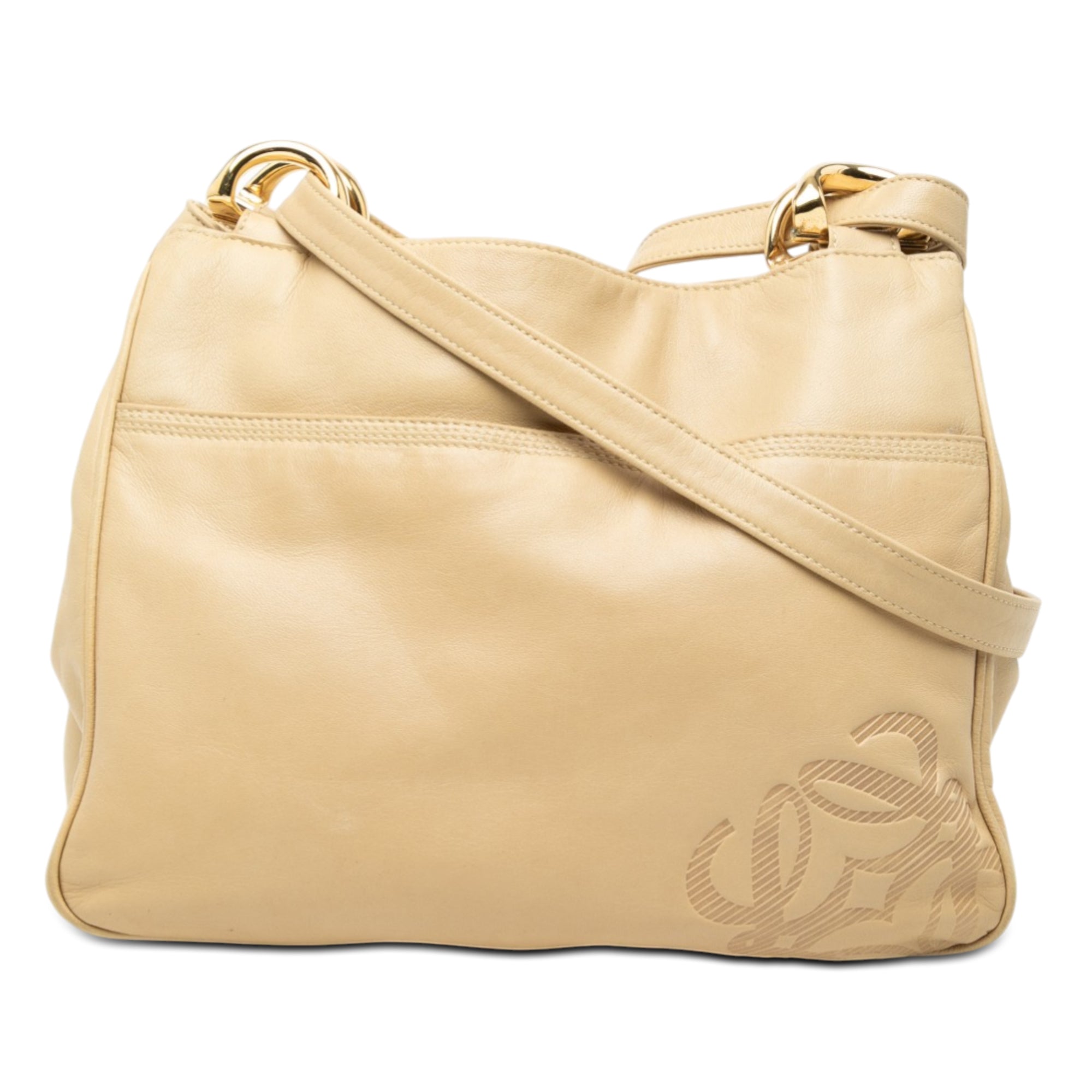 Leather Anagram Shoulder Bag - Image 1