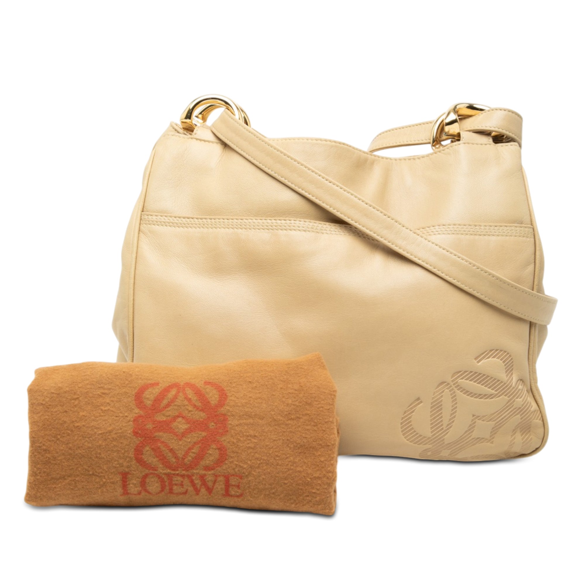 Leather Anagram Shoulder Bag - Image 7