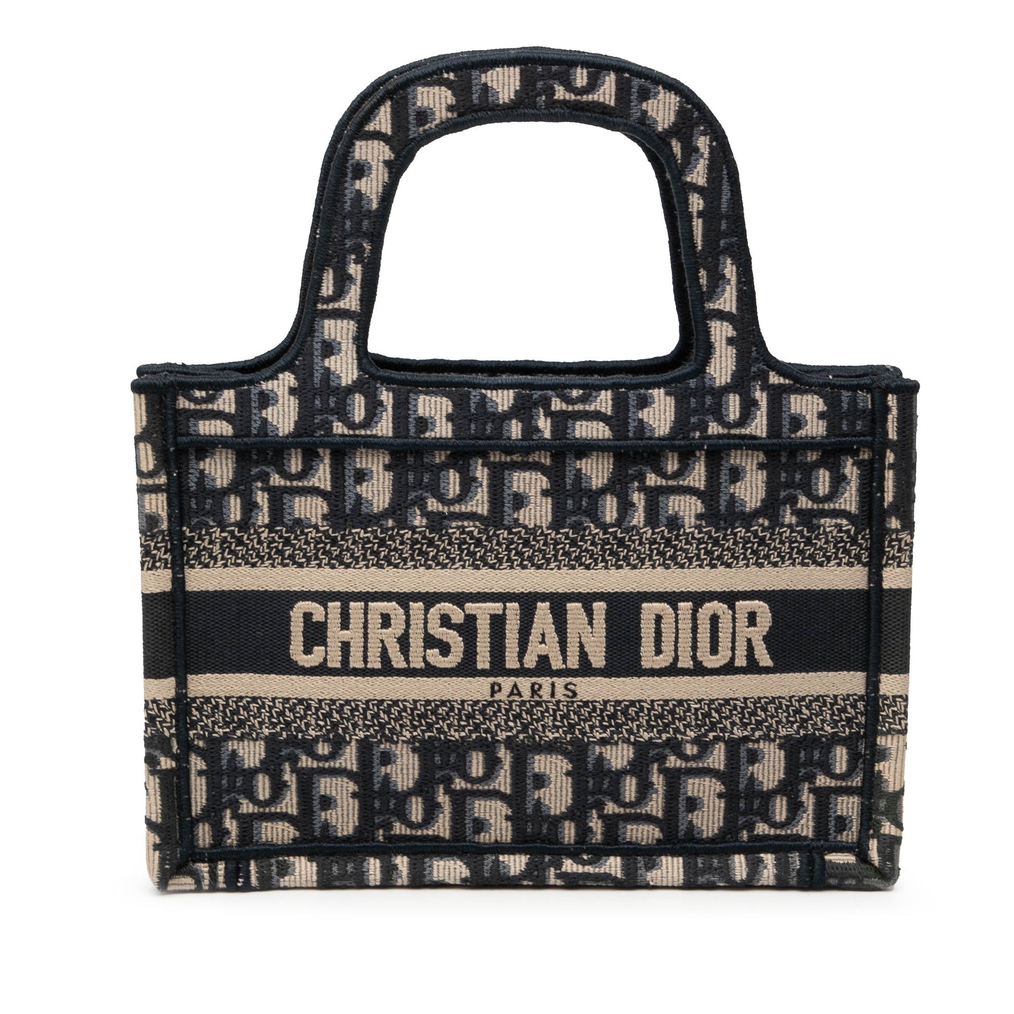 Mini Oblique Canvas Book Tote - Image 1