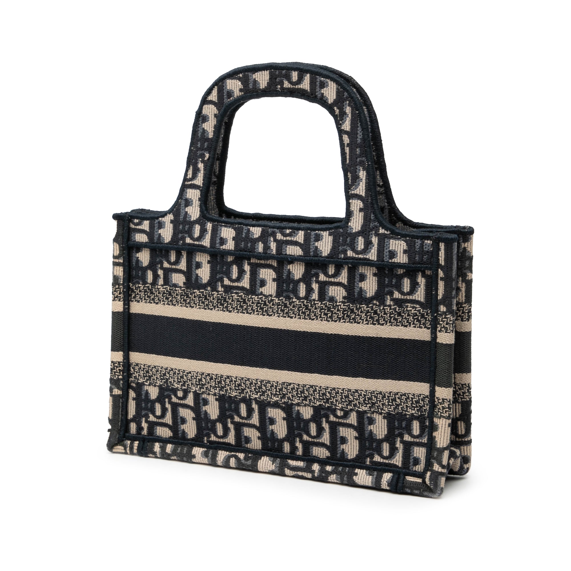 Mini Oblique Canvas Book Tote - Image 2