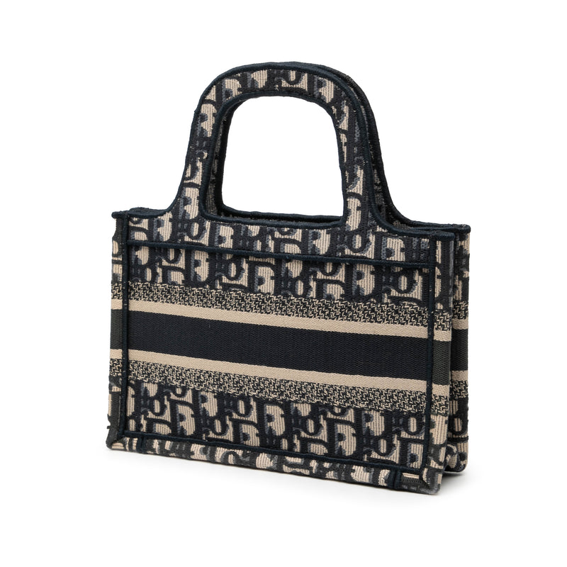 Mini Oblique Canvas Book Tote - Image 2