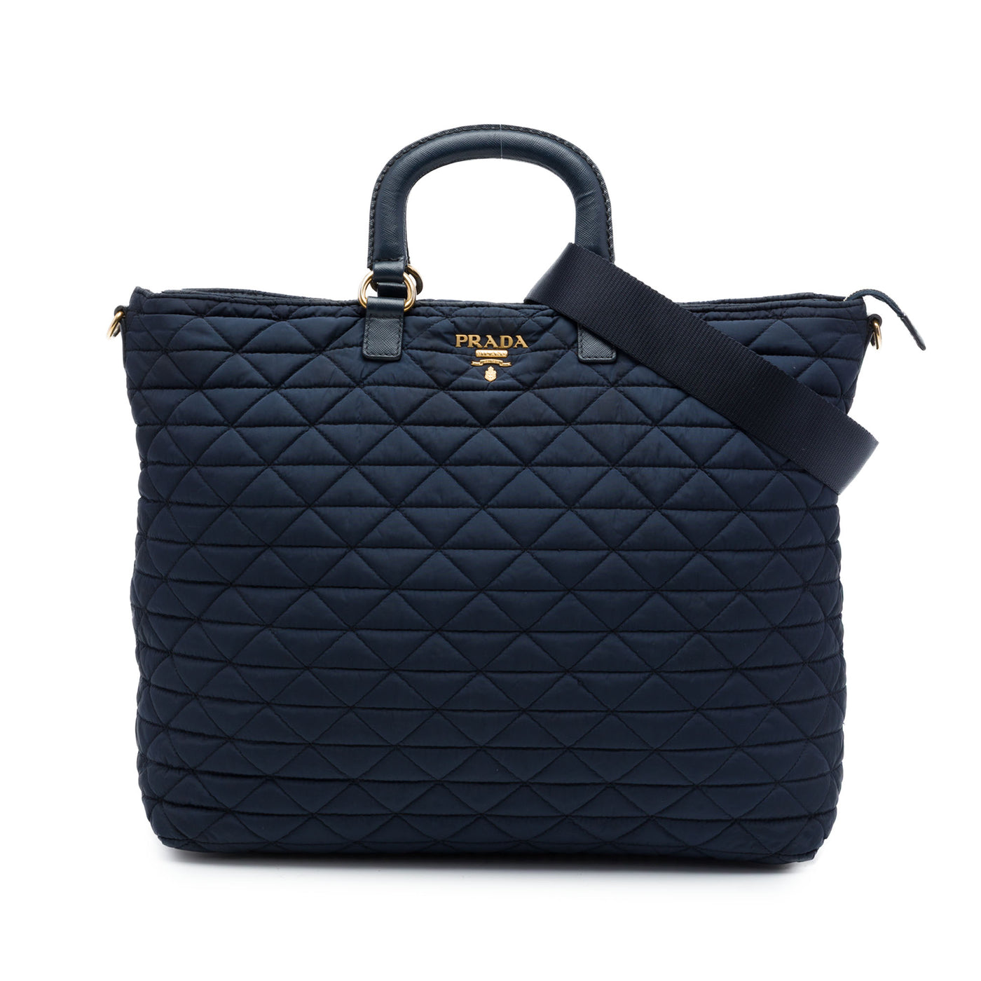 Quilted Tessuto Padded Satchel - Image 1