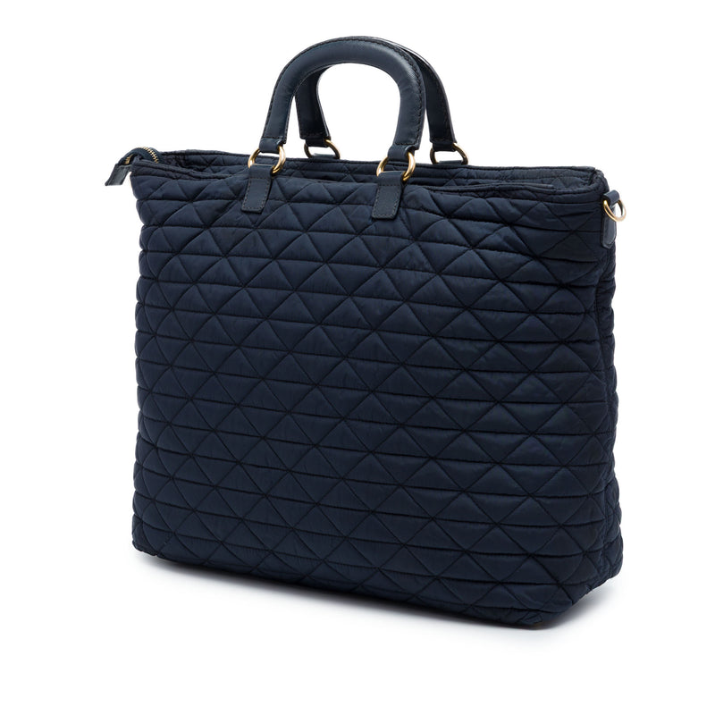 Quilted Tessuto Padded Satchel - Image 2