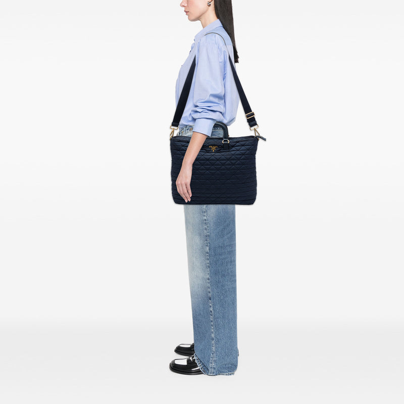 Quilted Tessuto Padded Satchel - Image 6
