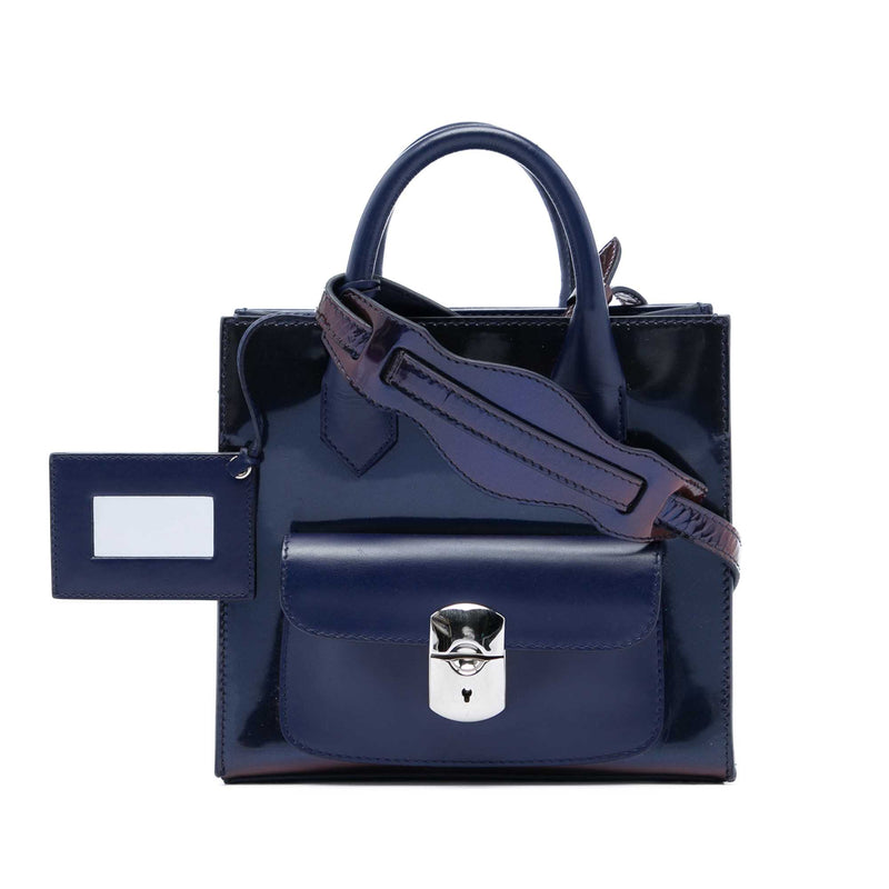 Mini Patent Padlock All Afternoon Satchel - Image 7