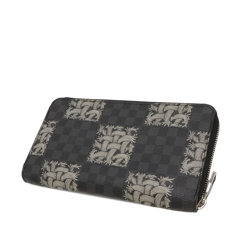Christopher Nemeth Damier Graphite Zippy Organizer Wallet - Image 2