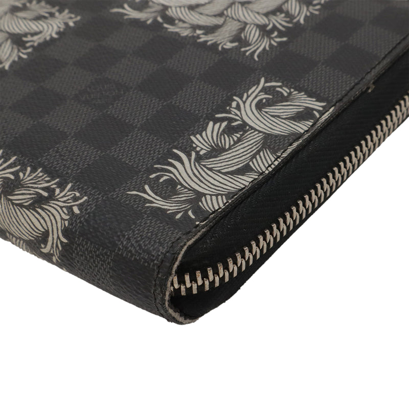 Christopher Nemeth Damier Graphite Zippy Organizer Wallet - Image 5