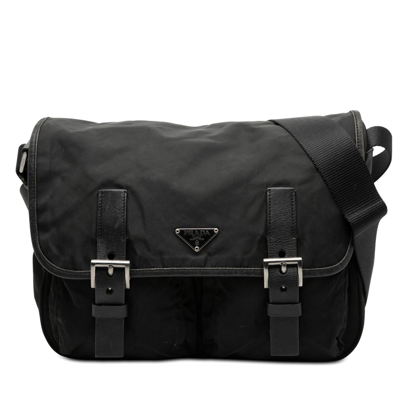 Tessuto Double Buckle Messenger Bag - Image 1