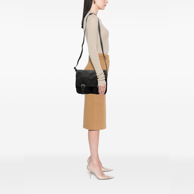 Tessuto Double Buckle Messenger Bag - Image 6