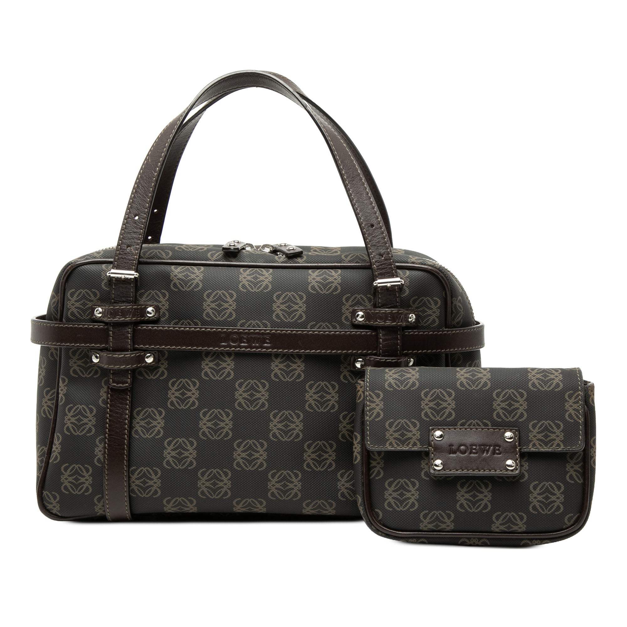 Anagram Coated Canvas Handbag - Image 8