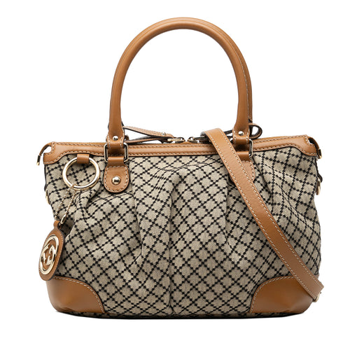 Diamante Canvas Sukey Satchel - Image 1