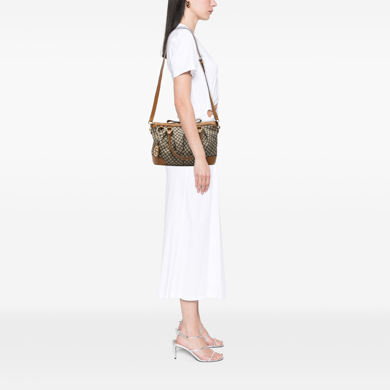 Diamante Canvas Sukey Satchel - Image 7