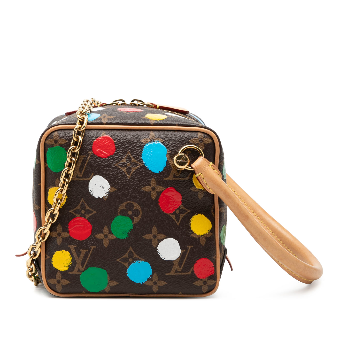 Yayoi Kusama Monogram Painted Dots Square Bag - Image 1