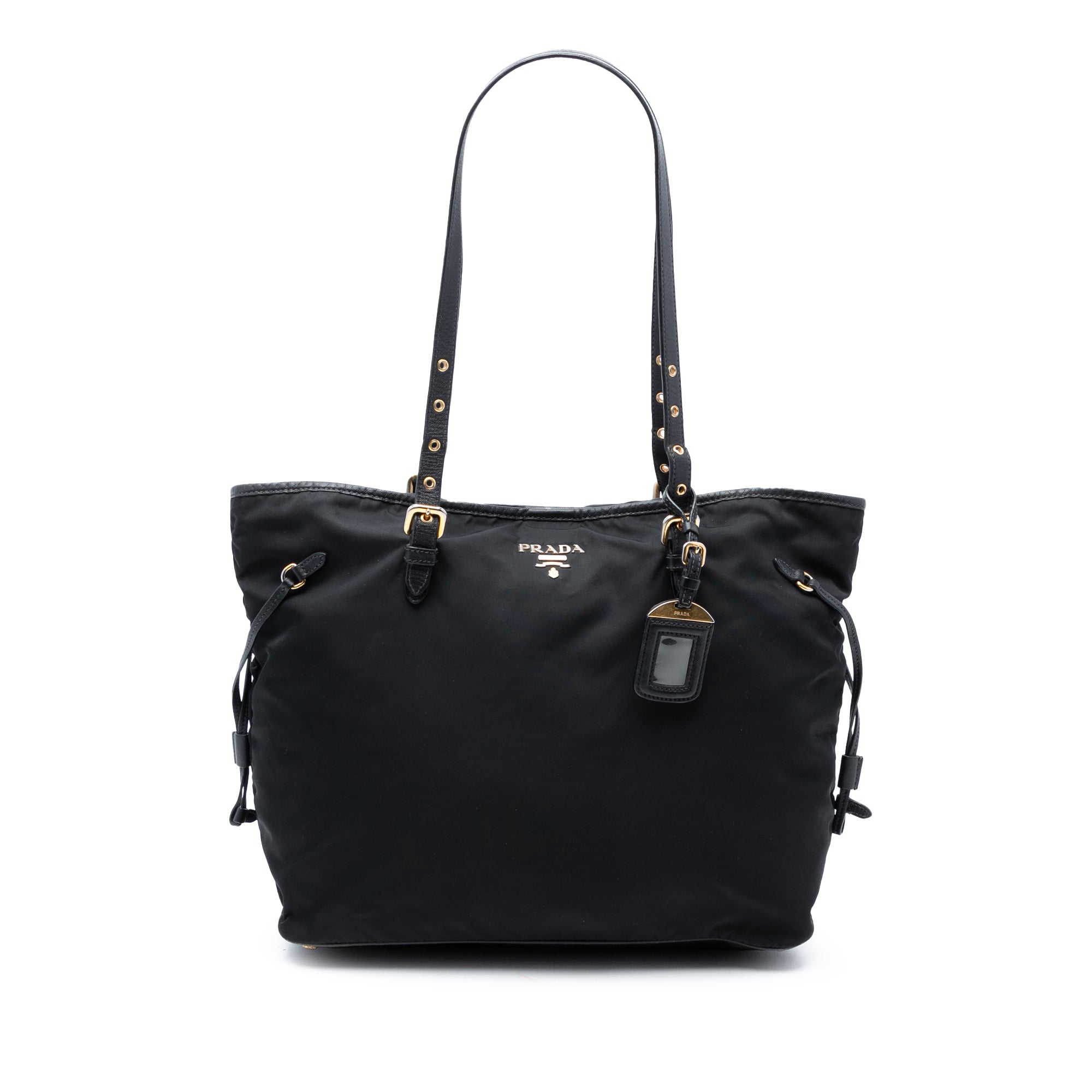 Saffiano Trimmed Tessuto Tote - Image 1