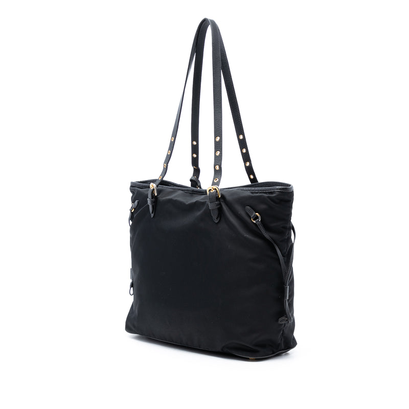 Saffiano Trimmed Tessuto Tote - Image 2