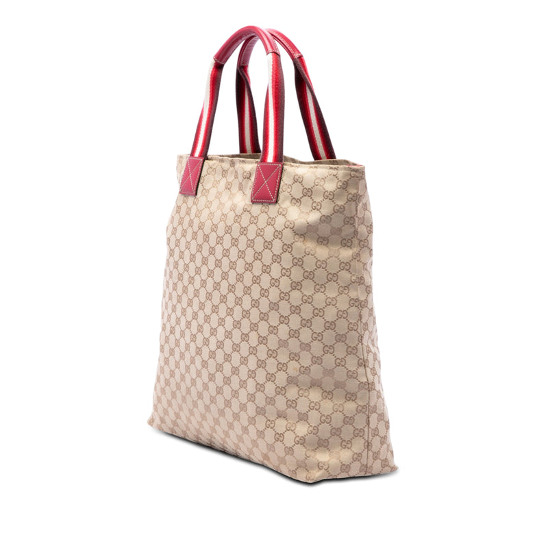 GG Canvas Web Vertical Tote - Image 2