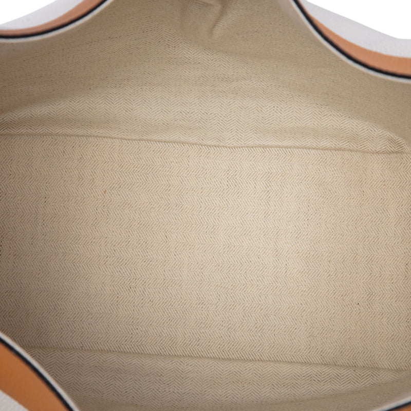Medium Bicolor Grained Calfskin Hammock Satchel - Image 4