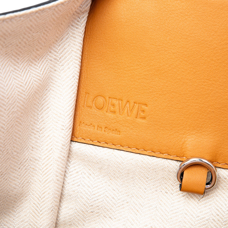 Medium Bicolor Grained Calfskin Hammock Satchel - Image 5