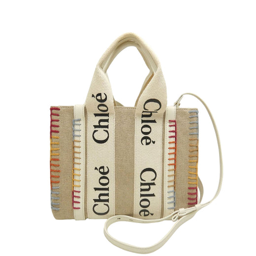 Small Canvas Stitch Woody Tote - Image 1
