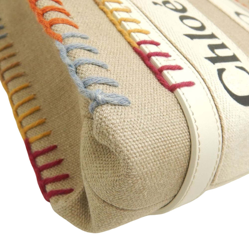 Small Canvas Stitch Woody Tote - Image 17